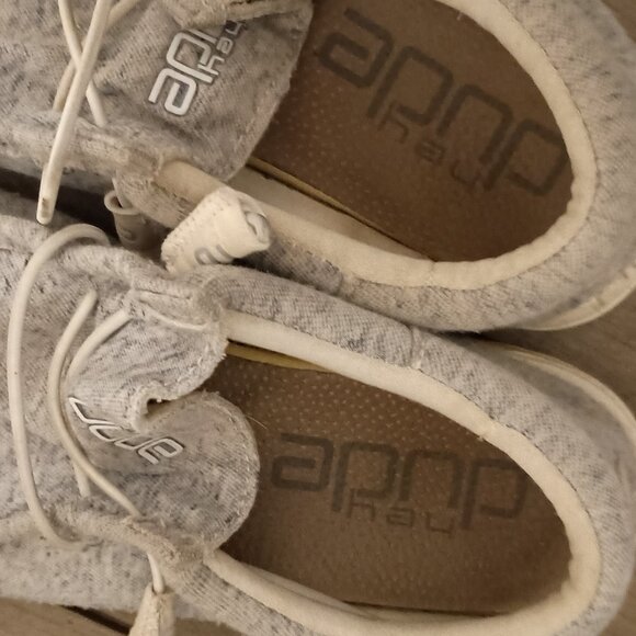 Hey Dude Wally Women Light Gray Slip On Loafers Size 9 - Picture 12 of 12